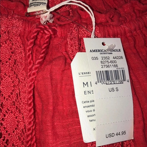 Nwt American Eagle Boho crop top Shirt Small - Picture 4 of 5